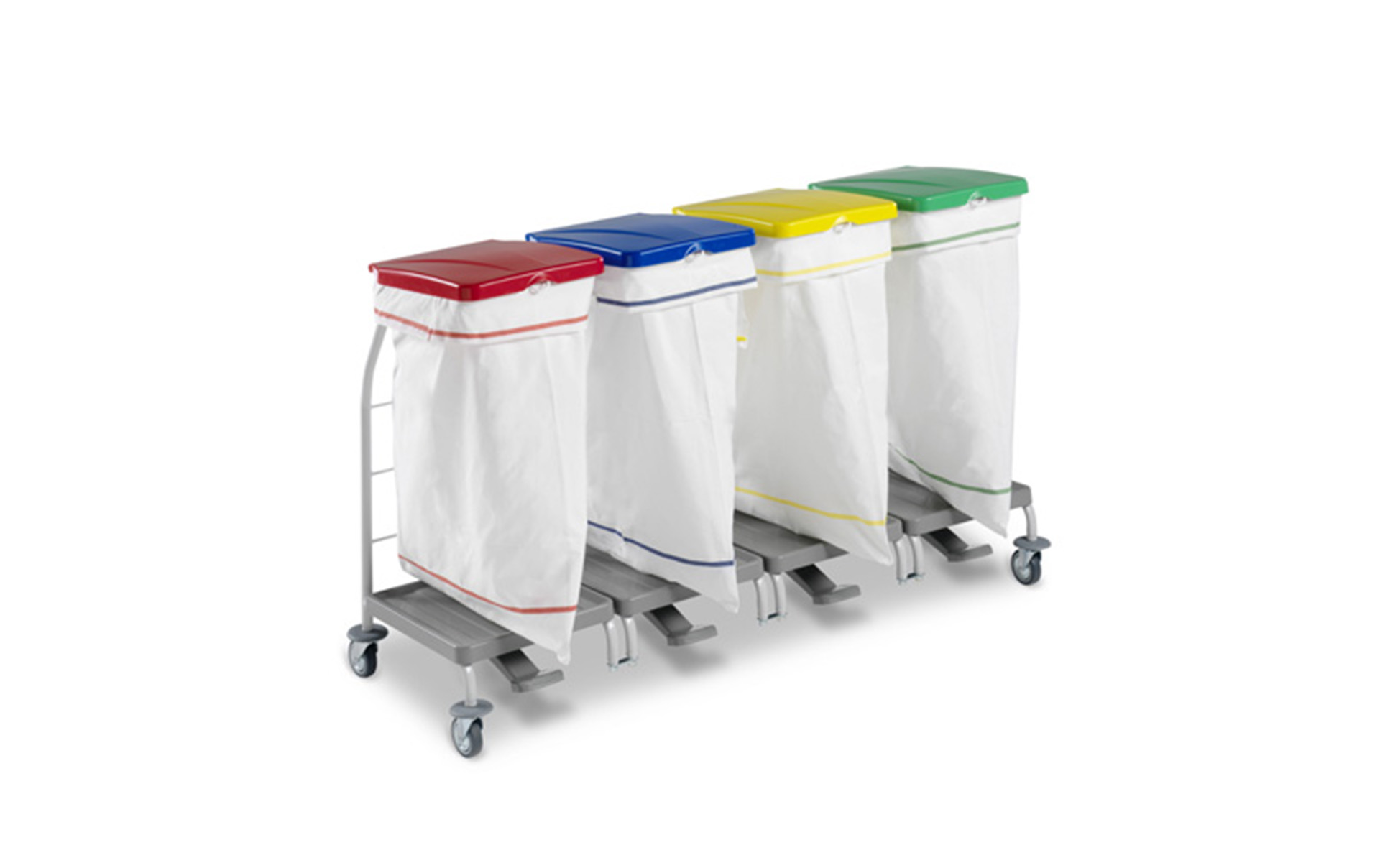 Carros de lavandería de colores para la ropa sucia | Papelmatic