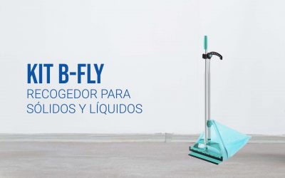 Kit B-Fly, recogedor para residuos sólidos y líquidos
