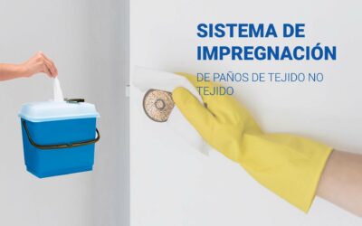 Sistema de impregnación de paños de tejido no tejido