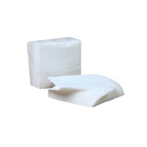 Servilletas de papel desechables color blanco 30x30cm