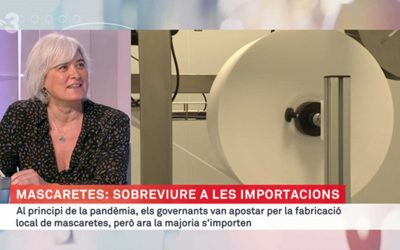 Imma Fornt al programa de televisió “Els matins” de TV3