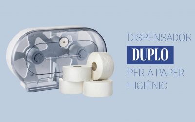 Presentem DUPLO, el dispensador de paper higiènic doble
