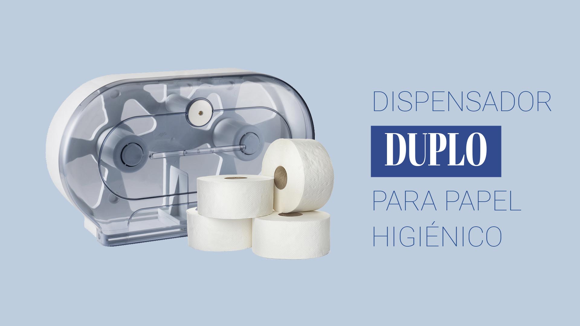 DUPLO, el dispensador de papel higiénico doble