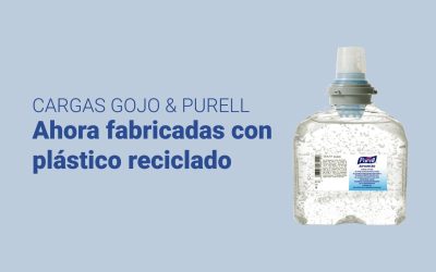 Las cargas de jabón GOJO y el antiséptico Purell, ahora fabricadas con plástico reciclado