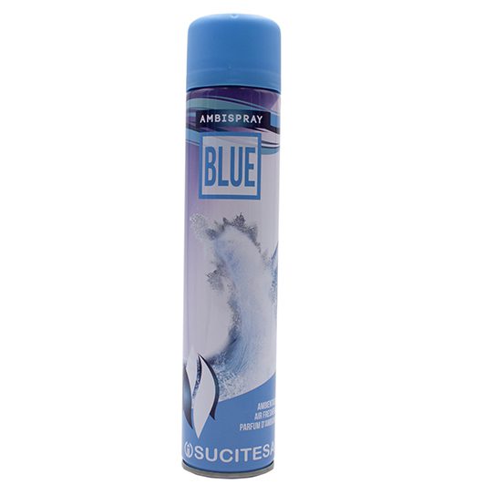 Ambientador AMBISPRAY BLUE . Botella de 320ml. Pack 16 unidades.