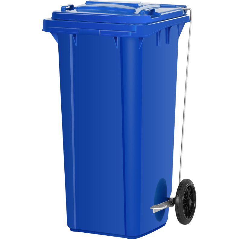 Contenedor Selectivo Azul 120L con Pedal