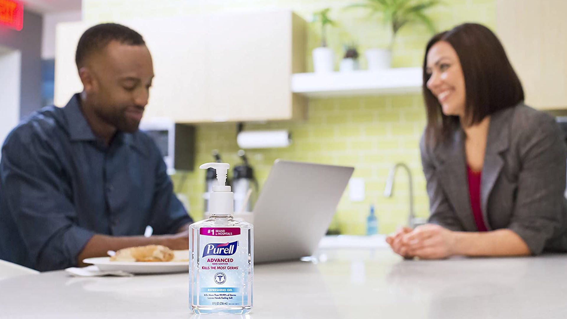 Gel hidroalcohólico Purell para una oficina libre de gérmenes
