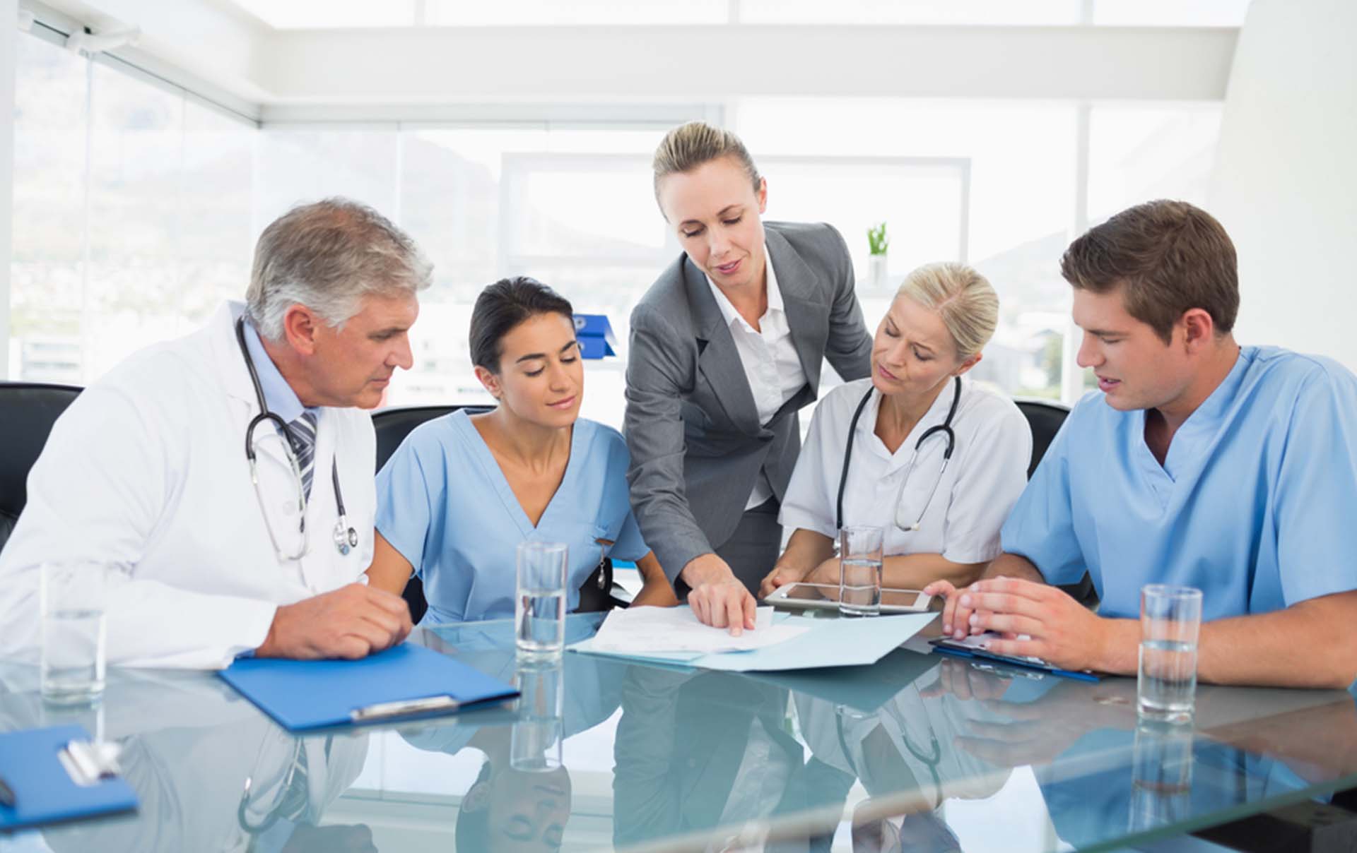 Delimitación de las zonas de riesgo en hospitales